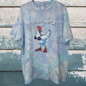 Outerbanks Poguelandia Tie Dye Chicken Tee